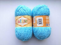 Пряжа для вязания Alize Softy Ализе Софти цвет 364 голубой