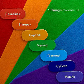 Вінілові магнітики для магнітної гри. Розмір фішок 25х50 мм, діаметр 25 мм 2