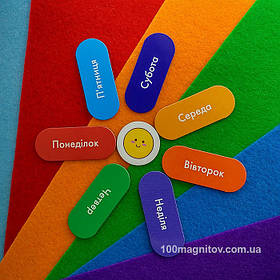 Вінілові магнітики для магнітної гри. Розмір фішок 25х50 мм, діаметр 25 мм 5