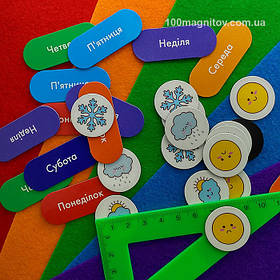 Вінілові магнітики для магнітної гри. Розмір фішок 25х50 мм, діаметр 25 мм 8