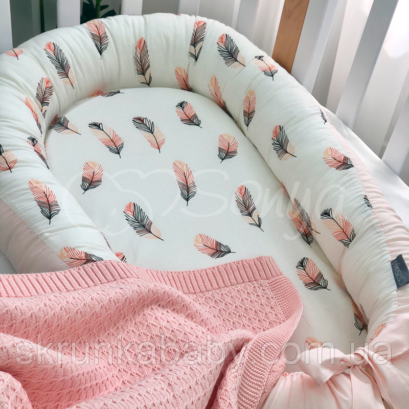 Кокон Baby Design Перо пудра, фото 1