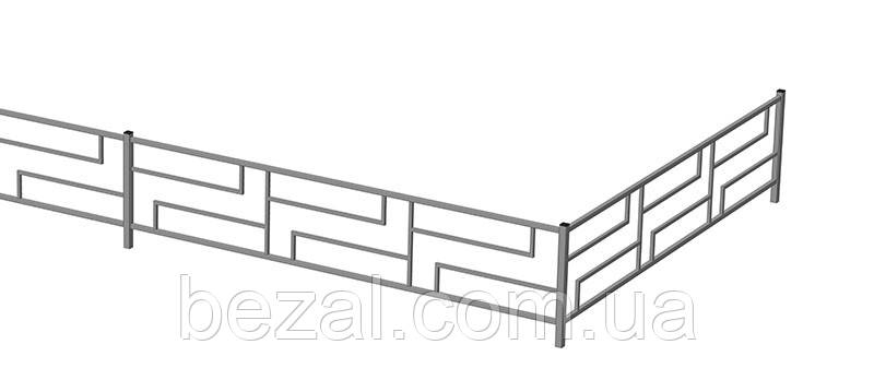 Огородження газонне ОГ-13 2000х30х400мм Kompred OL314, фото 1