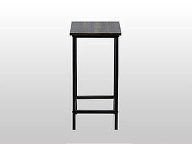 Стілець барний металевий 300х300х600мм Чорний Kompred OL383