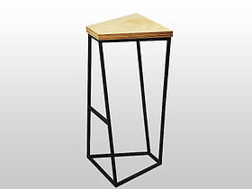 Стілець барний Лофт Трапеція 350х250х650мм Kompred OL341