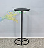 Стіл круглий металевий виносний 500х500х1100 мм Kompred OL479, фото 8
