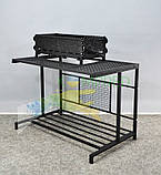 Стіл з мангалом металевий, фото 2