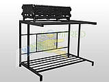 Стіл з мангалом металевий, фото 4