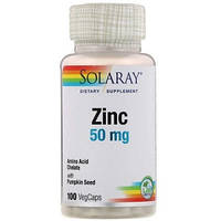 Витамины и минералы Solaray Zinc 50 mg (100 капсул.)