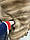 Жіноча норкова жилетка розмір L пісочного кольору горизонтальний уклад хутра, фото 3