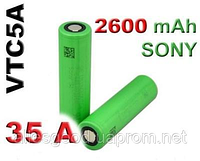 Аккумулятор высокотоковый Sony US18650VTC5А (до 60А)