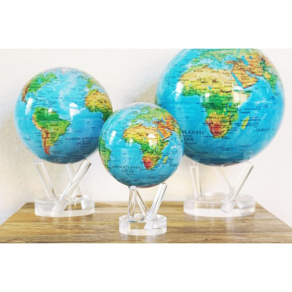 Гиро-глобус Solar Globe "Физическая карта Мира" 15,3 см - фото 3 - id-p1396910746