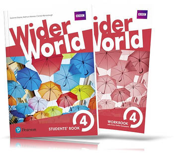 Wider World 4, student's book + Workbook / Підручник + Зошит англійської мови