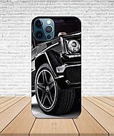 Матовый Чехол iPhone 12 Pro Max Гелик Mercedes с принтом