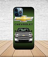 Матовый Чехол iPhone 12 Pro Max Chevrolet Silverado с принтом