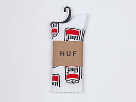 Шкарпетки Високі Жіночі Чоловічі City-A HUF Coke Банки Білі 37-43, фото 5