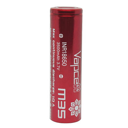 Акумулятор Vapcell INR18650 M35 3500mah 10A із захистом, фото 1