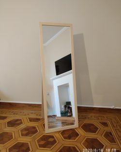 Дзеркало M серії, 162 Х 50 Х 45 см., дерево, колір бежевий, фото 1