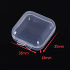 Футляр для зберігання квадрат Silenta 35х35х18 мм, фото 3