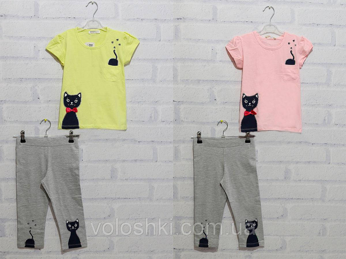 Комплект для дівчинки: футболка з коротким рукавом + бриджі, Breeze, фото 1