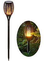 Декоративний світильник садовий (факел) WUS на сонячній батареї з імітацією вогню Flame Light 96 Led