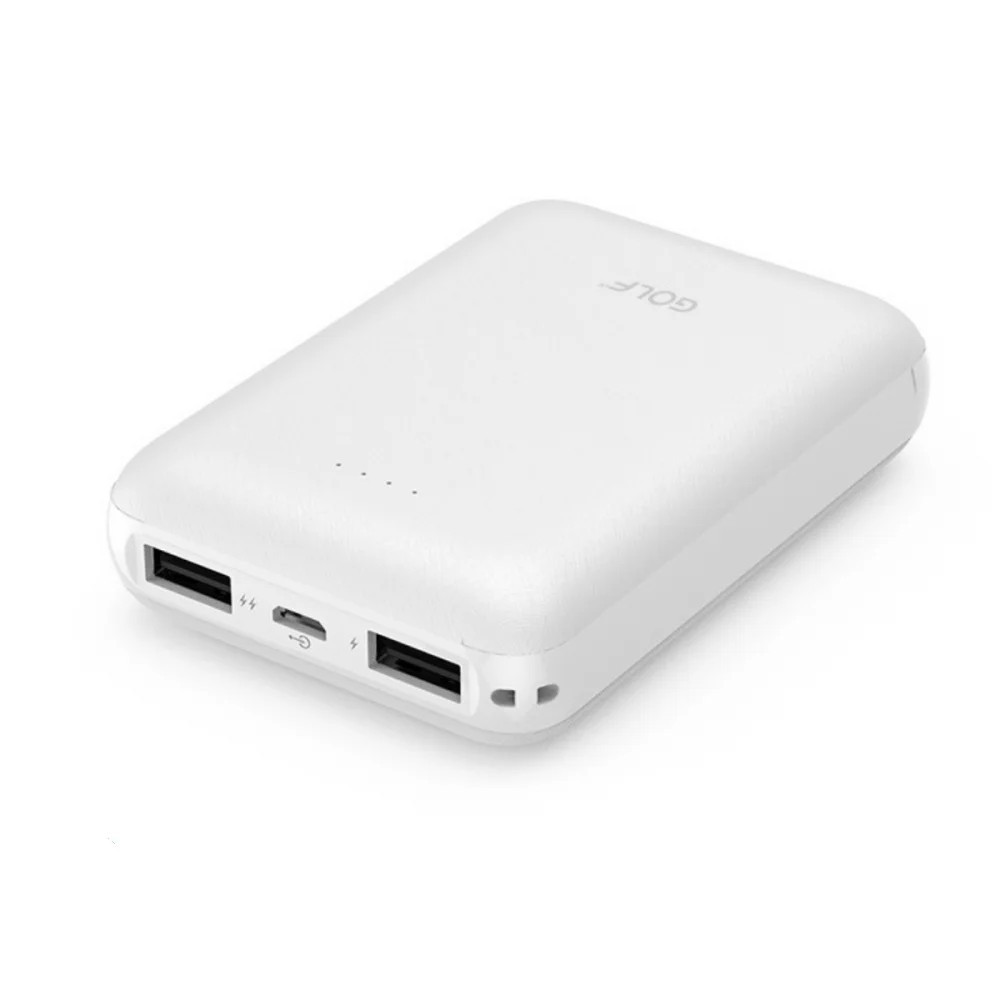 Зовнішній акумулятор Golf G62 10000 mAh White (90765)