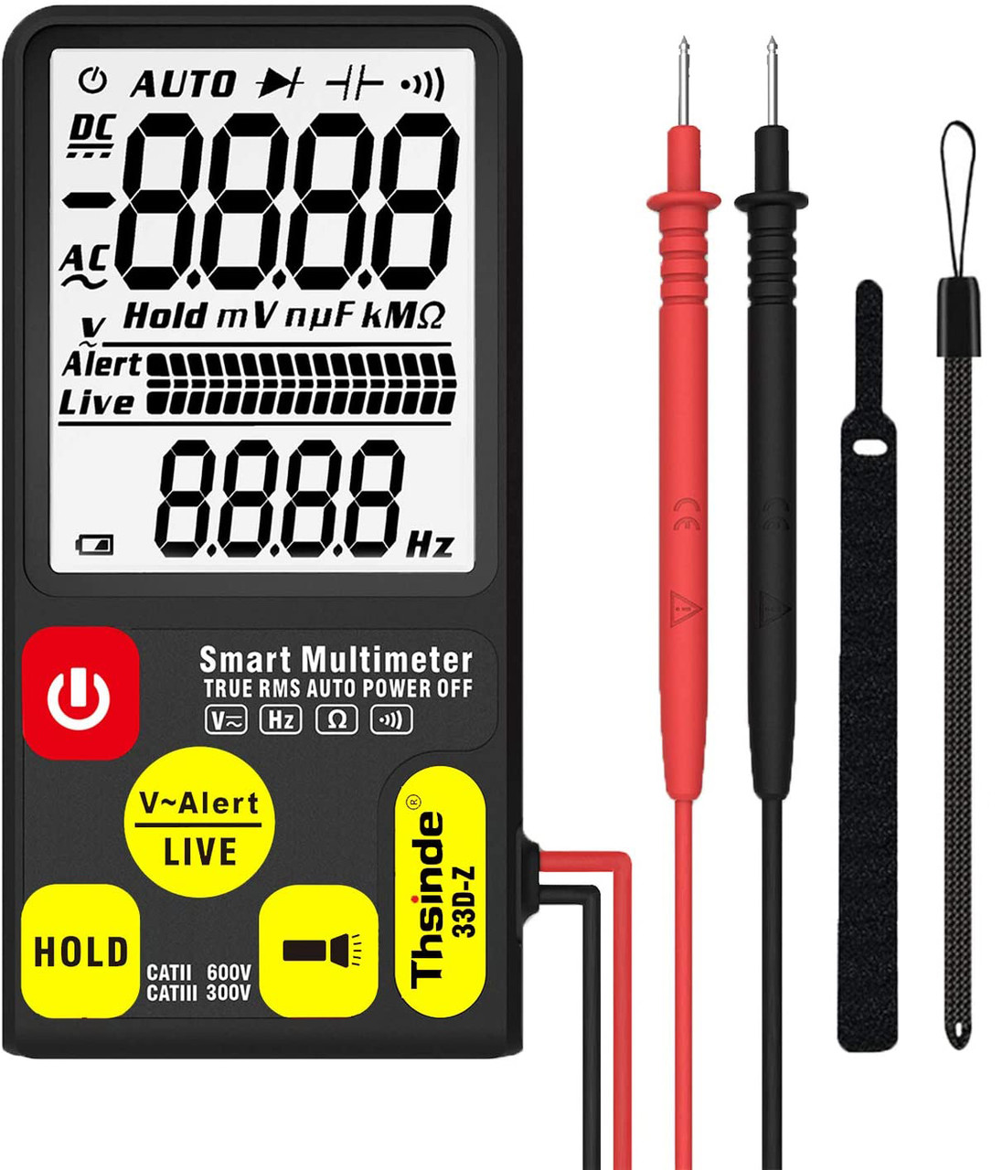 Розумний автоматичний мультиметр Thsinde 33D-Z з безконтактним пошуком проводки (7044)
