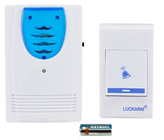 Бездротовий дверний дзвінок від батарейок Luckarm Intelligent 8203 (7689)