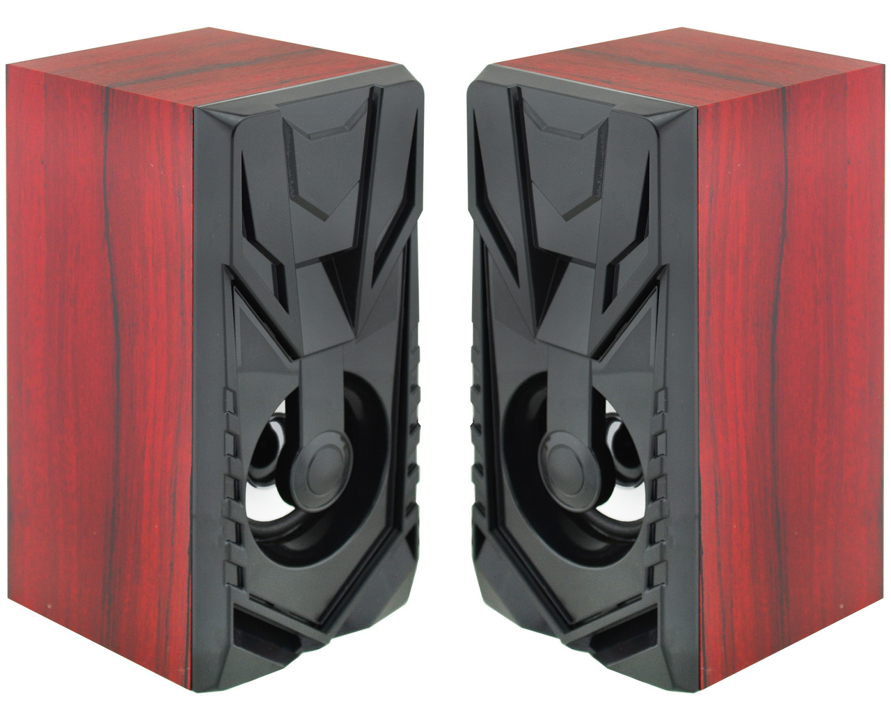 Колонки для ПК компьютера Prime FT-858AC 220V Red Wooden (7627), фото 1