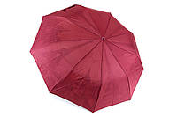 Бордовый женский зонт с двойной тканью