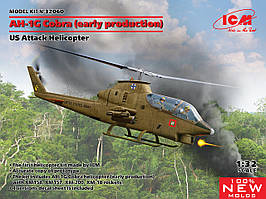 AH-1G Cobra. Збірна модель вертольота в масштабі 1/32. ICM 32060