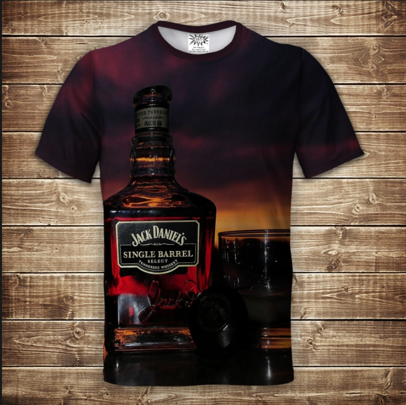 Футболка 3D Whiskey