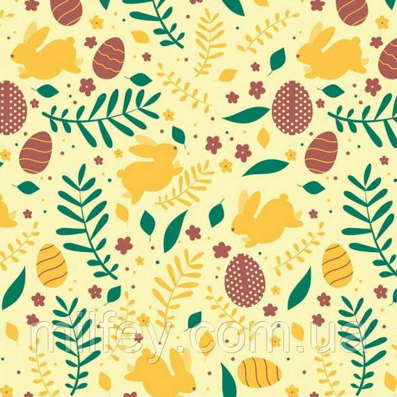 Трансфер для шоколаду Великодній Кролик Valrhona 400×250 мм 1 шт., фото 1