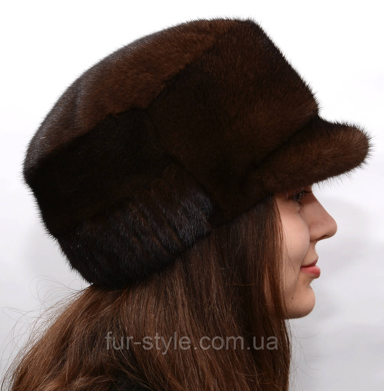Женская зимняя норковая кепка из цельного меха "Норма" - фото 3 - id-p1397002709