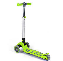 Best Scooter дитячий складаний триколісний самокат з світяться колеса (салатовий), фото 3