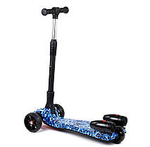 Best Scooter Maxi дитячий триколісний самокат з парогенератором і світяться турбінами (абстракція), фото 4