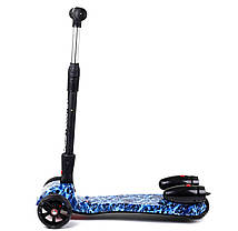 Best Scooter Maxi дитячий триколісний самокат з парогенератором і світяться турбінами (абстракція), фото 3