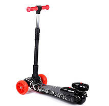 Best Scooter Maxi дитячий триколісний самокат з парогенератором і світяться турбінами (блискавка), фото 3