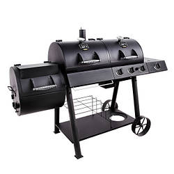 Комбінований гриль-коптильня Oklahoma Joe’s Longhorn Combo Charcoal/Gas Smoker & Grill