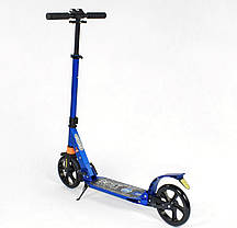 Best Scooter дитячий складаний двоколісний самокат з двома амортизаторами (синій), фото 3