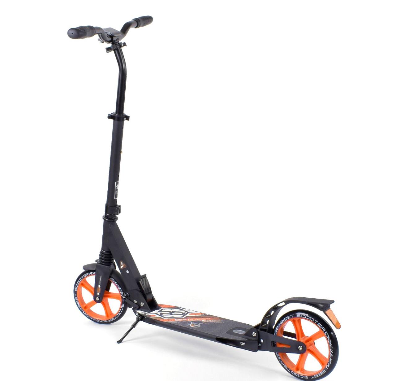 Best Scooter дитячий складаний двоколісний самокат з двома амортизаторами (помаранчевий)