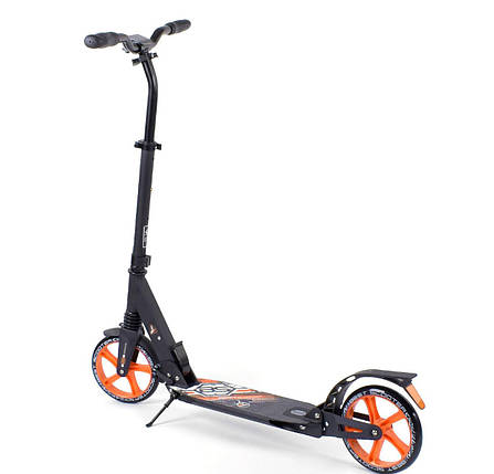 Best Scooter дитячий складаний двоколісний самокат з двома амортизаторами (помаранчевий), фото 1