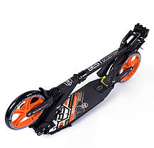 Best Scooter дитячий складаний двоколісний самокат з двома амортизаторами (помаранчевий), фото 6