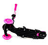 Best Scooter дитячий триколісний самокат 5 в 1 з світяться колесами і сидінням (абстракція), фото 6