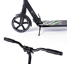 Best Scooter дитячий складаний двоколісний самокат з двома амортизаторами (зелений), фото 3