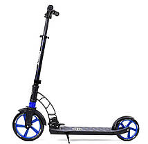 Best Scooter двоколісний самокат дитячий трюковий з блоком кермом (синій), фото 4