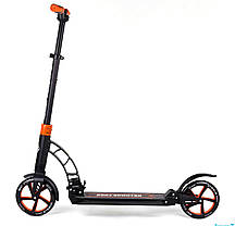 Best Scooter дитячий складаний двоколісний самокат з двома амортизаторами (помаранчевий), фото 4