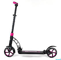 Best Scooter дитячий складаний двоколісний самокат з двома амортизаторами (рожевий), фото 4