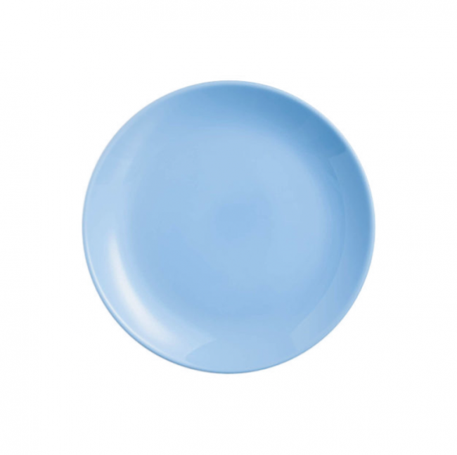 Тарілка блакитна Diwali Light Blue обідня 250мм Luminarc (P2610) HD, фото 1