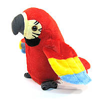 Папуга м'яка повторюшка 21 см, у пакеті, червоний