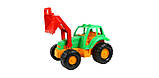 Іграшка машинка пластикова трактор з причепом великий, фото 3